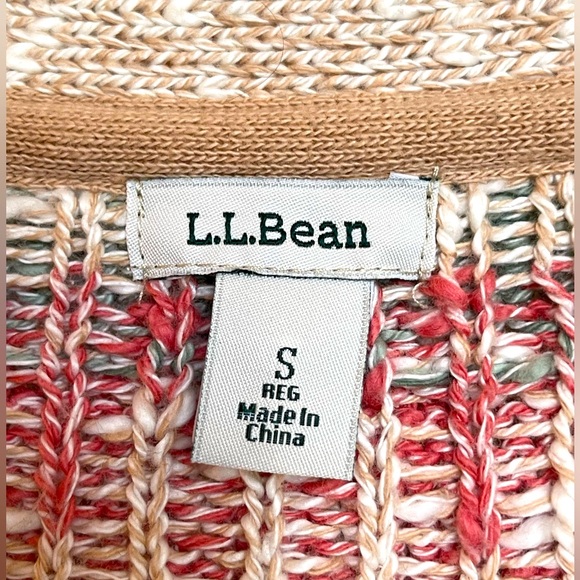LL Bean Fair Isle Cotton Cardigan - Picture 3 of 3